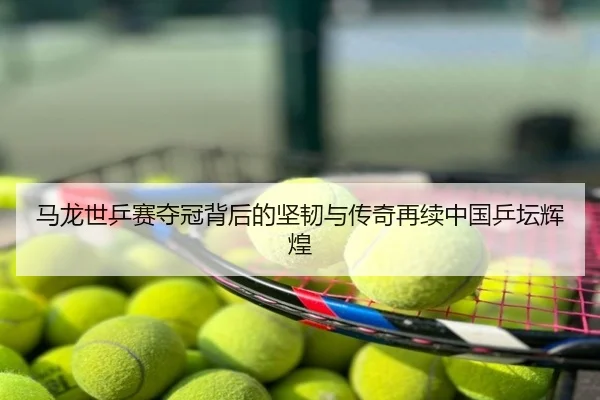 马龙世乒赛夺冠背后的坚韧与传奇再续中国乒坛辉煌
